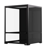 Knockdown terrarium 45 x 45 x 60CM met metalen bovenrooster en waterdichte bodem