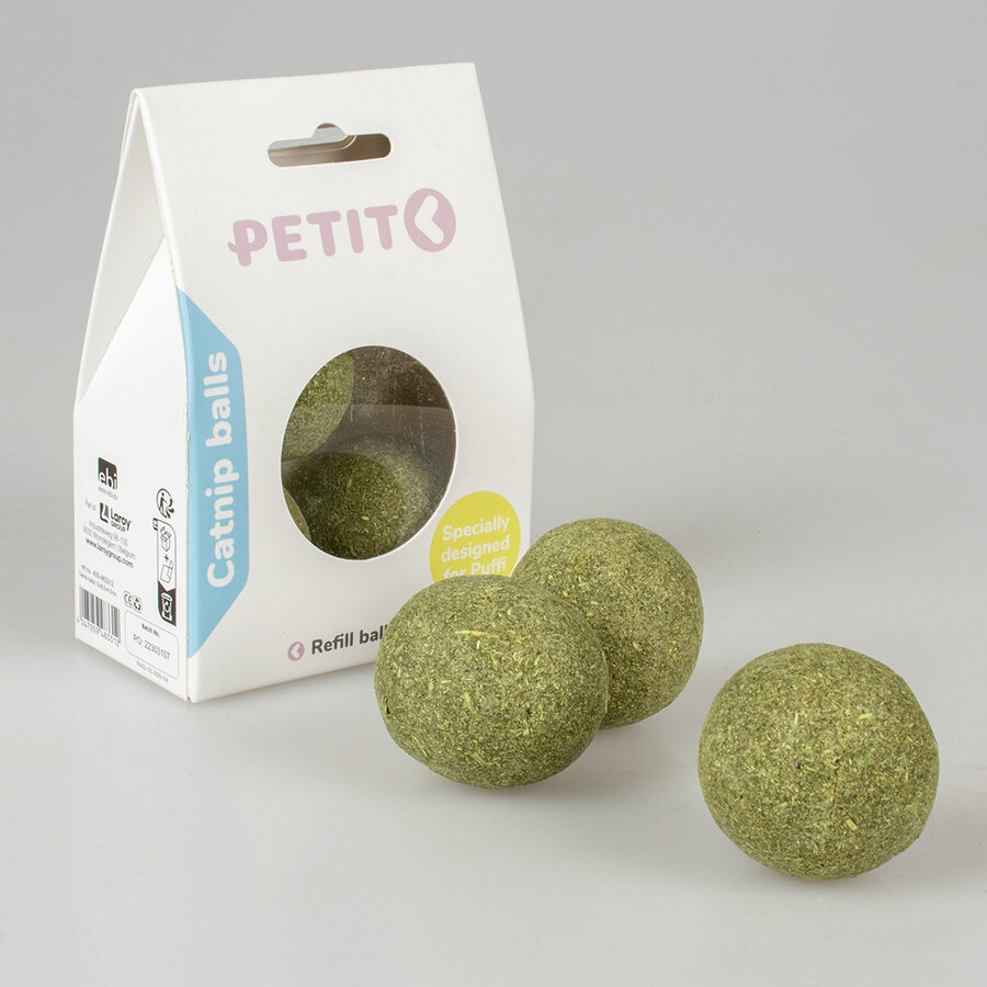 Catnip Ballen – onweerstaanbare kattenkruidballen, 3 stuks van 4 cm