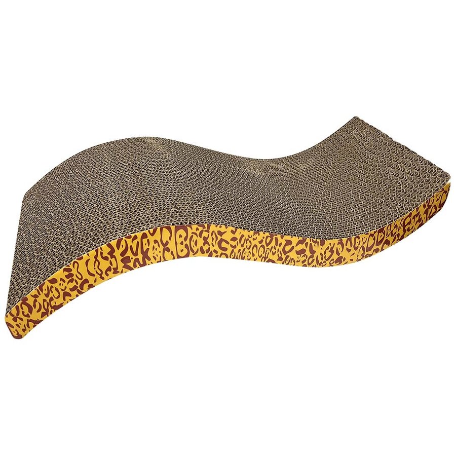 Krabbord S-vorm met Catnip - moderne golfvormige krabplank met stijlvol design voor katten