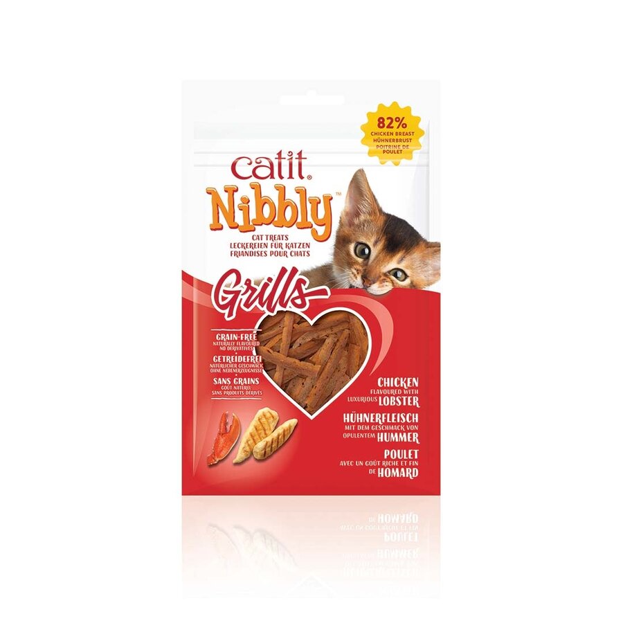 CA Nibbly Grills - zachte kattensnacks van kip met garnaal of kreeft, graanvrij