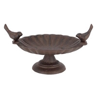 Waterschaal gietijzer - decoratief vogelbad of voederschaal voor tuin en balkon