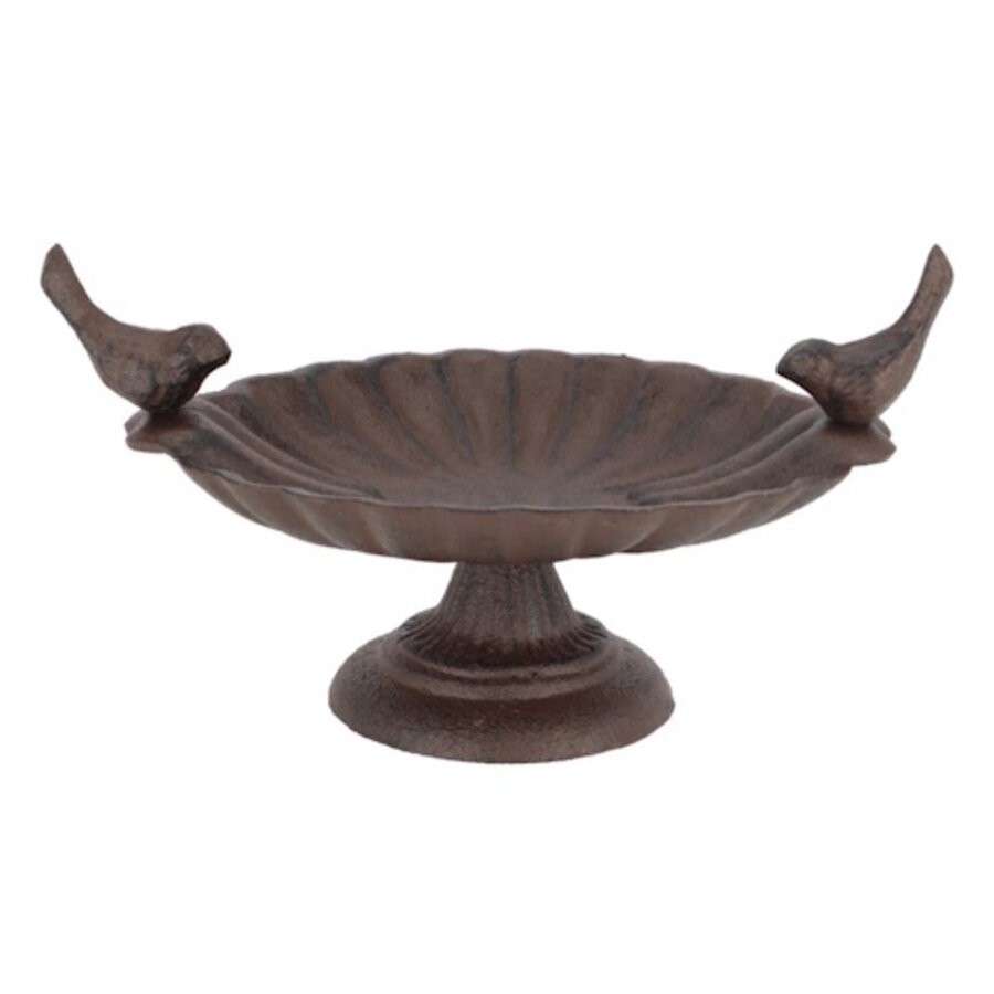 Waterschaal gietijzer - decoratief vogelbad of voederschaal voor tuin en balkon