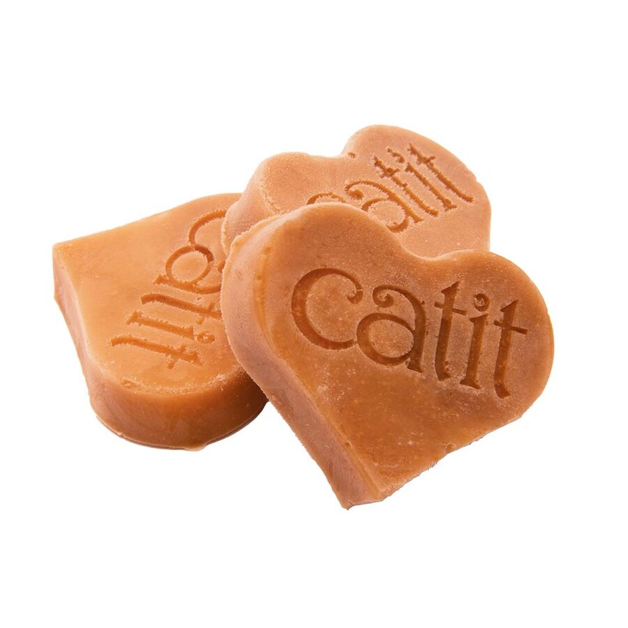 Silicone IJsjesvorm – hartvormige tray om Catit Creamy traktaties in te vriezen – 15 × 13 × 1 cm