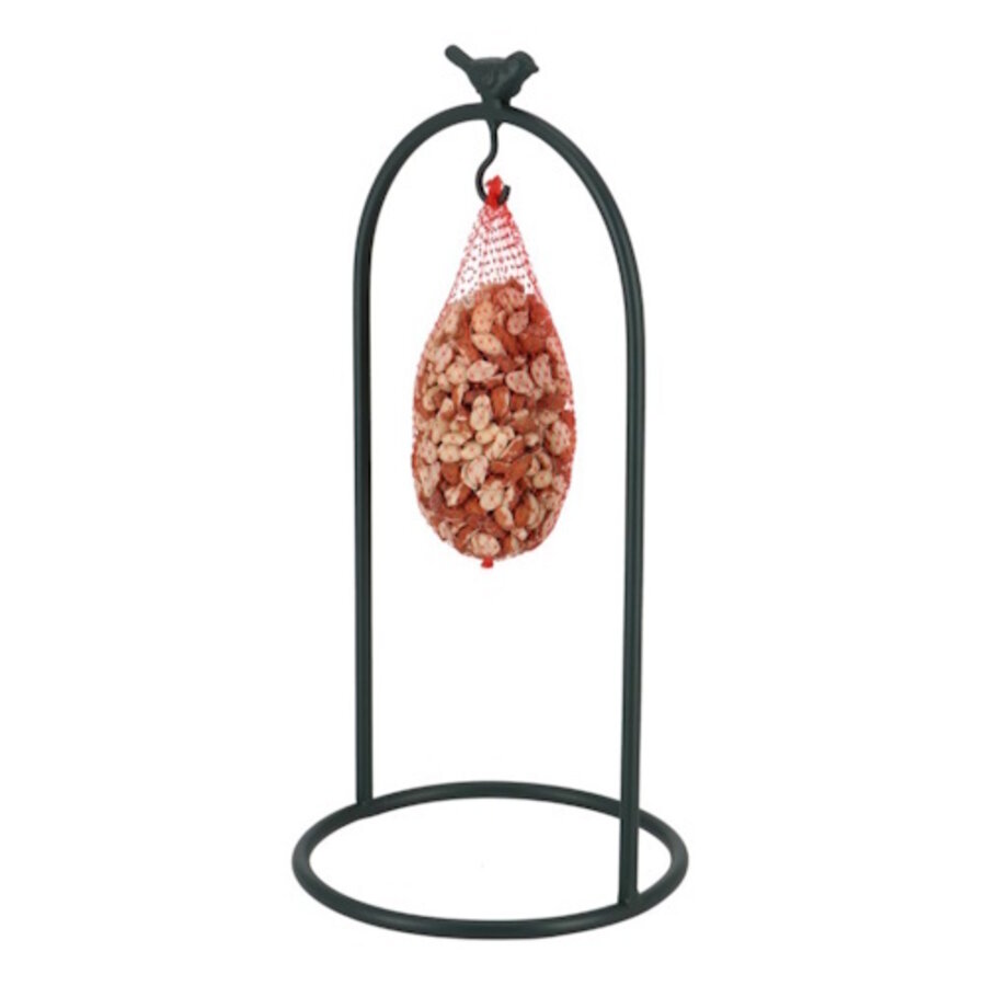 Vogelvoederstandaard S – compacte metalen standaard voor vogelvoer