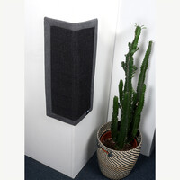 Krappa Krabmat Rechthoekig – stijlvolle sisal krabmat met interieurstof en muurbevestiging – 58 × 24 × 1,5 cm