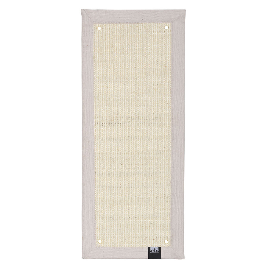 Krappa Krabmat Rechthoekig – stijlvolle sisal krabmat met interieurstof en muurbevestiging – 58 × 24 × 1,5 cm