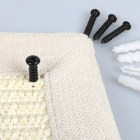 Krappa Krabmat Rechthoekig – stijlvolle sisal krabmat met interieurstof en muurbevestiging – 58 × 24 × 1,5 cm