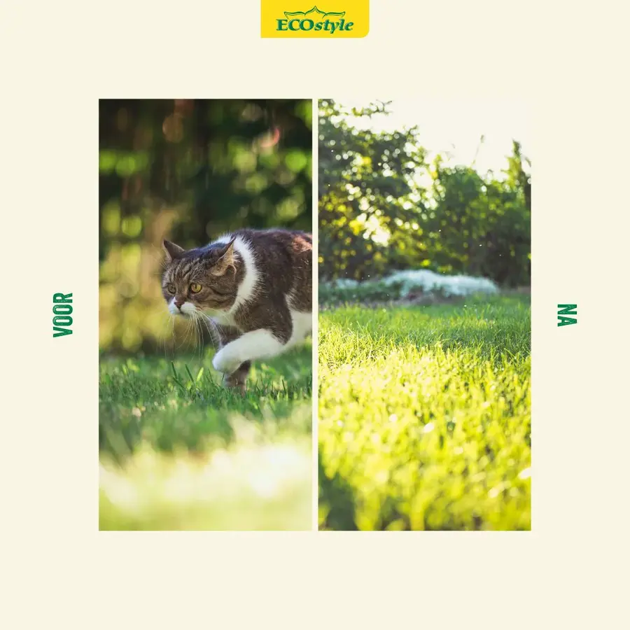 Kattenschrik korrels - waterbestendige geurkorrels met knoflookextract om katten diervriendelijk te verjagen