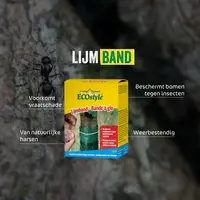 Lijmband - weerbestendige barrière met natuurlijke harsen tegen rupsen en mieren in fruitbomen