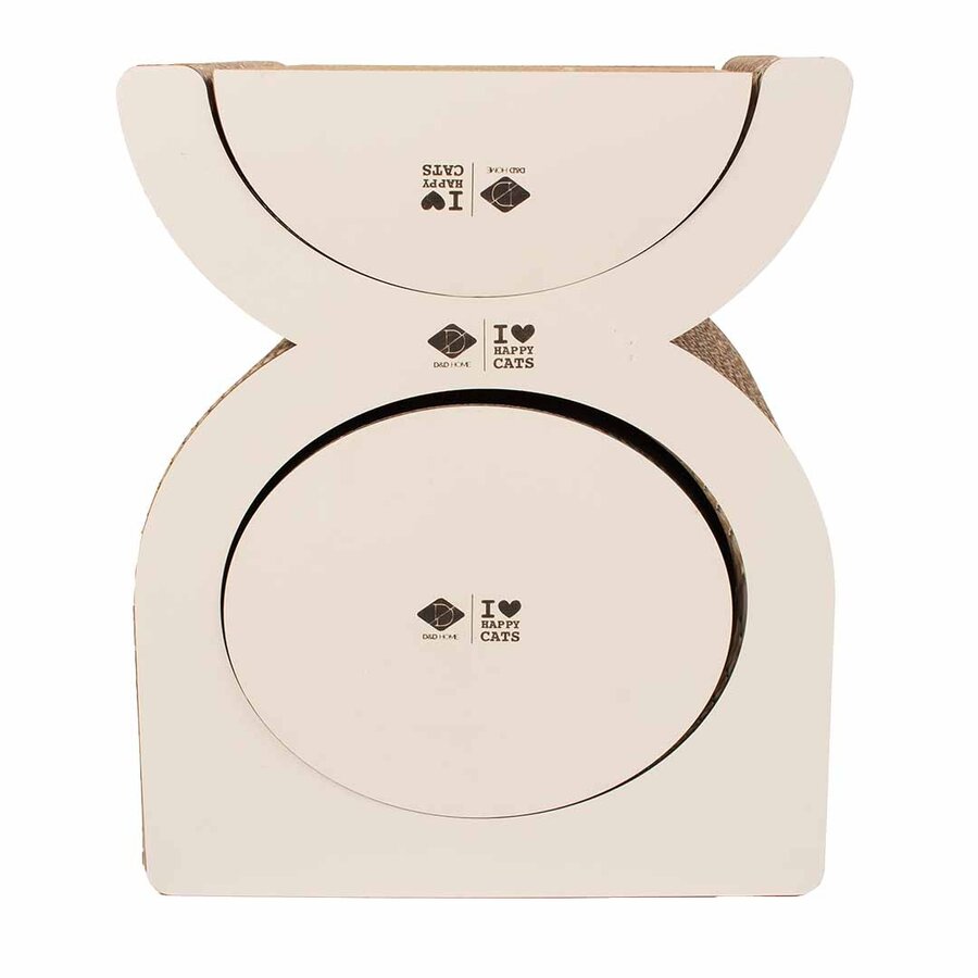 Kartonnen Krab Playground FAYE – multifunctioneel krab- en speelmeubel van golfkarton met MDF zijkanten – 40 × 30 × 46,6 cm – in 2 kleuren