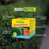 Buxusmotval met feromonen - complete set met trechterval en capsules voor natuurlijke bescherming van buxusplanten