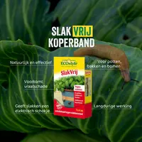 SlakVrij koperband - effectief en langdurig middel om slakken uit potten, bakken en bomen te weren