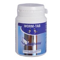 Worm Tabs voor duiven - ontwormingstabletten met flubendazole 20 mg, 100 stuks