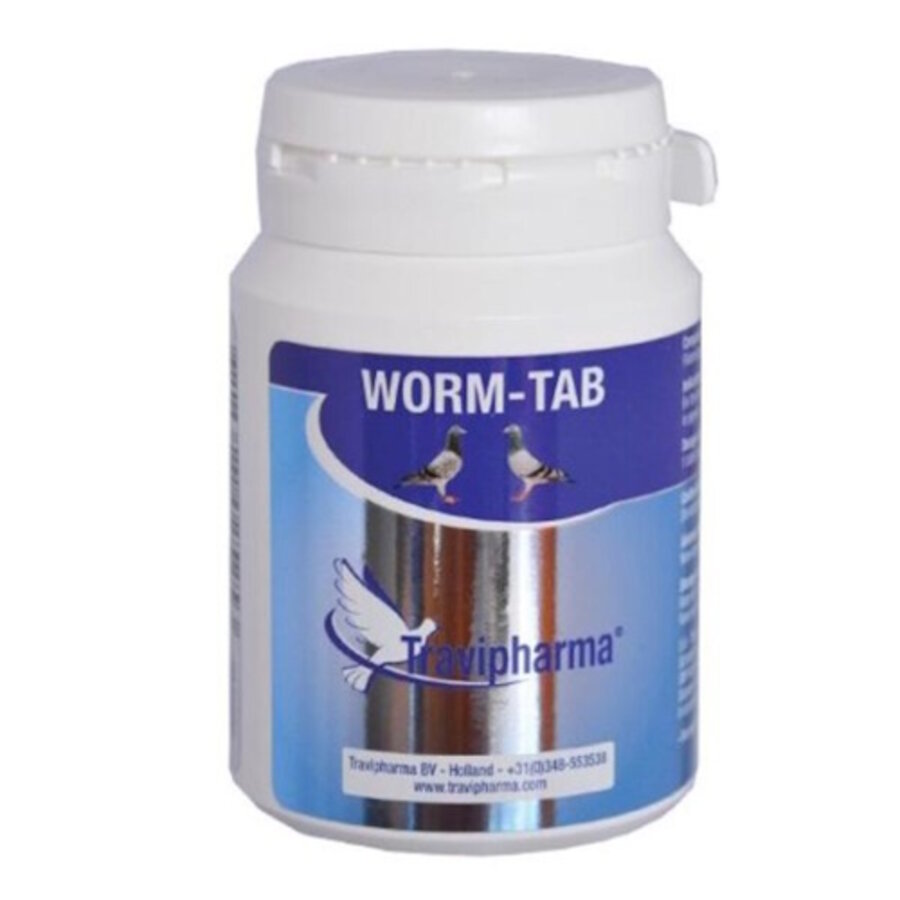 Worm Tabs voor duiven - ontwormingstabletten met flubendazole 20 mg, 100 stuks