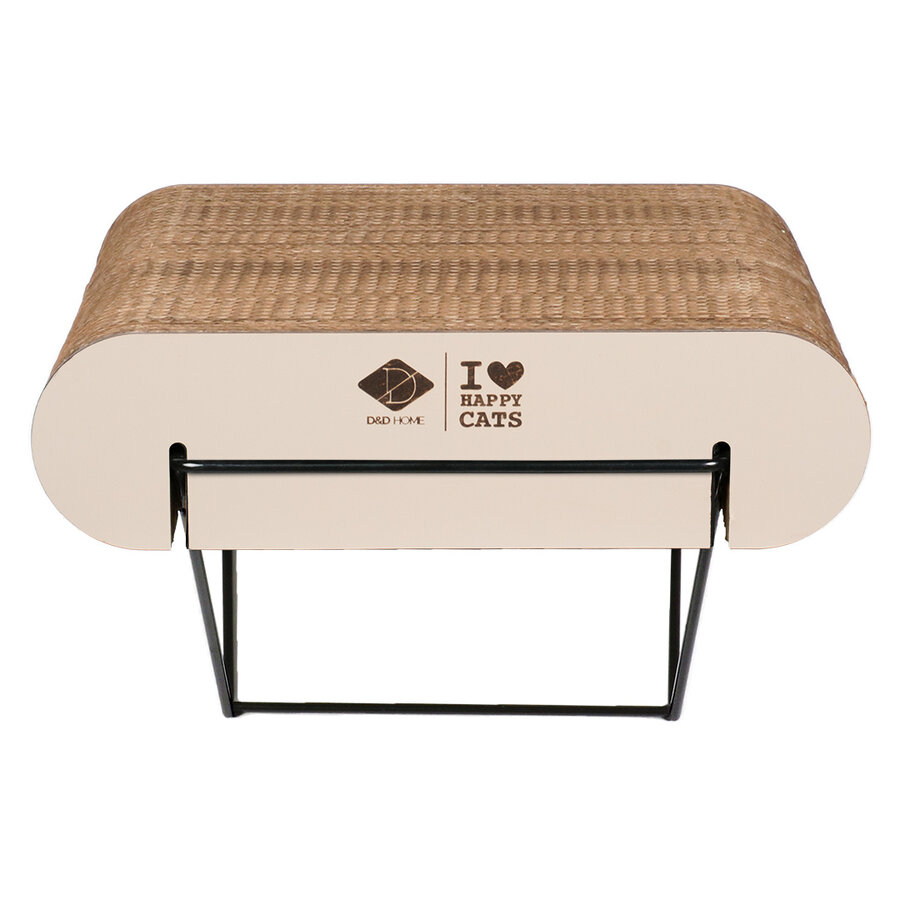 Kartonnen Wandplank David – Bruin/Beige, maten S (30×29×24 cm) en L (60×29×24 cm) met metalen houder