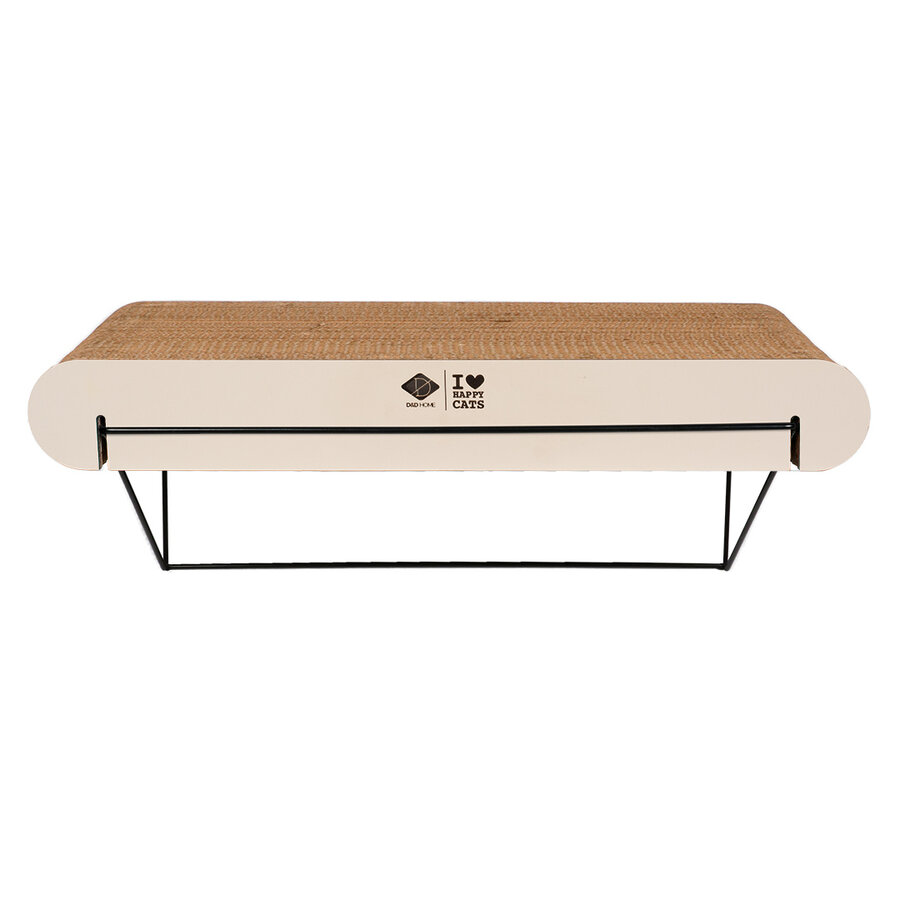 Kartonnen Wandplank David – Bruin/Beige, maten S (30×29×24 cm) en L (60×29×24 cm) met metalen houder