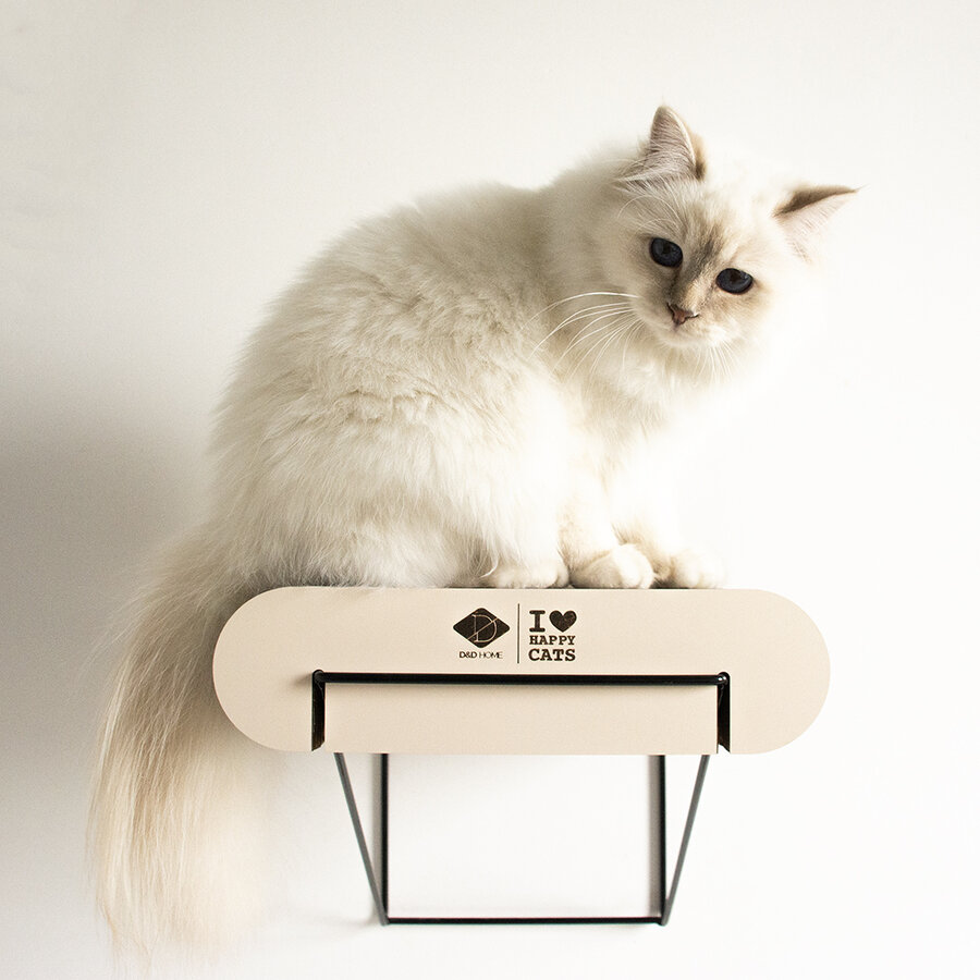 Kartonnen Wandplank David – Bruin/Beige, maten S (30×29×24 cm) en L (60×29×24 cm) met metalen houder