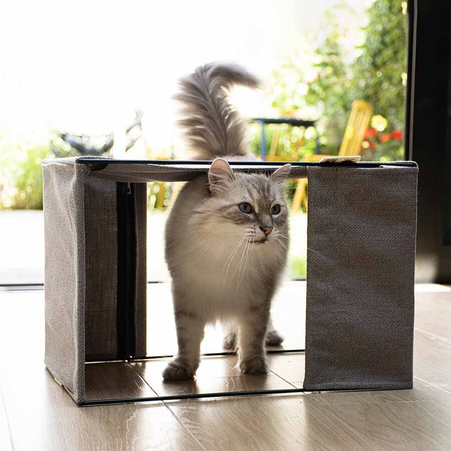 Multifunctionele Hangmat Odillia – katten hangmat met 3 ligplekken en metalen frame, 45 cm