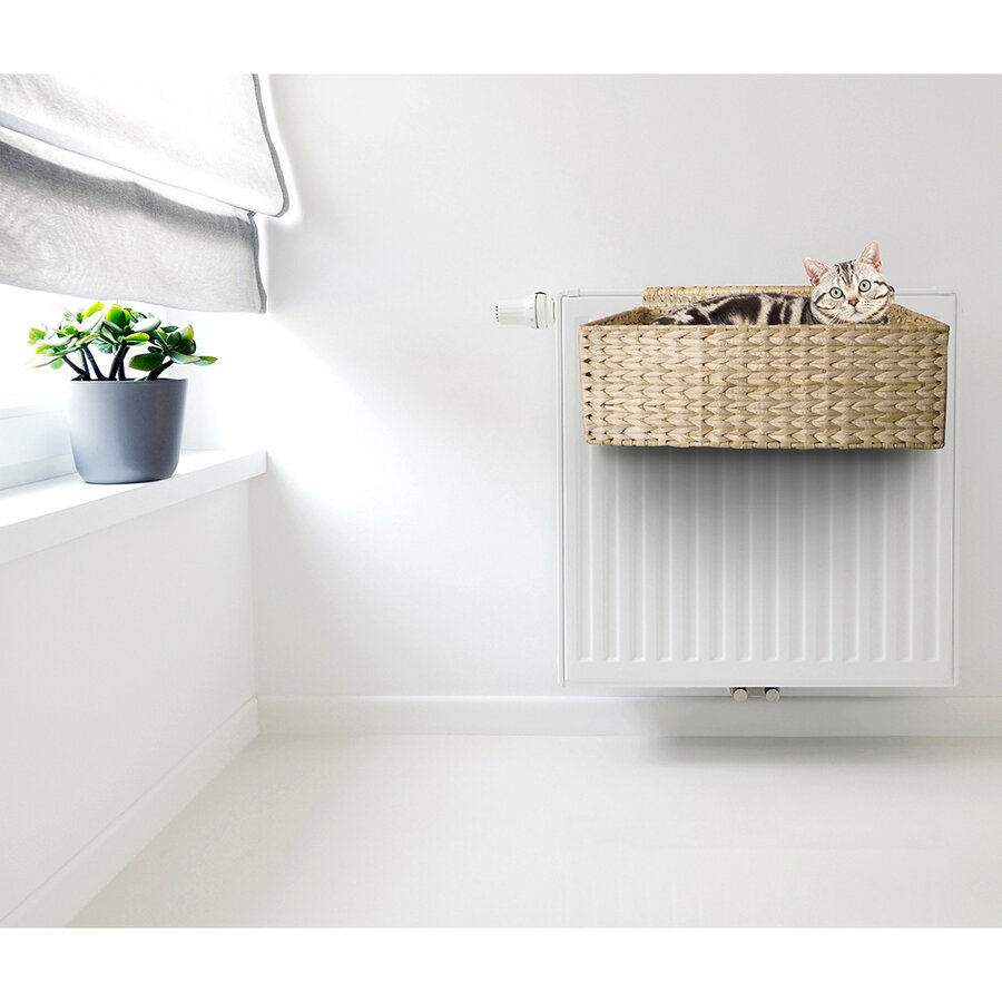 Radiator Bed Cloud Nine Water – design radiatorhangmand voor katten met kussen, 47 cm
