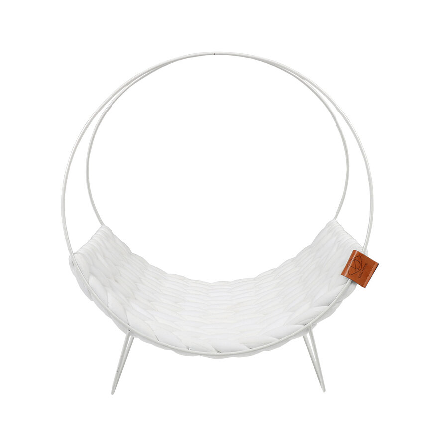 Quincy Kattenbed – verhoogd kattenbed van polyfiber katoentouw met metalen frame, 46 cm