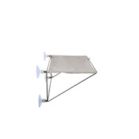 Raamhangmat Olivia – moderne kattenhangmat voor ramen met metalen frame en interieurstof, 45 cm