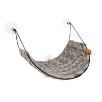 Vensterbed Sofia – Dutch Design kattenbed voor ramen met metalen frame en zuignappen, 46 cm