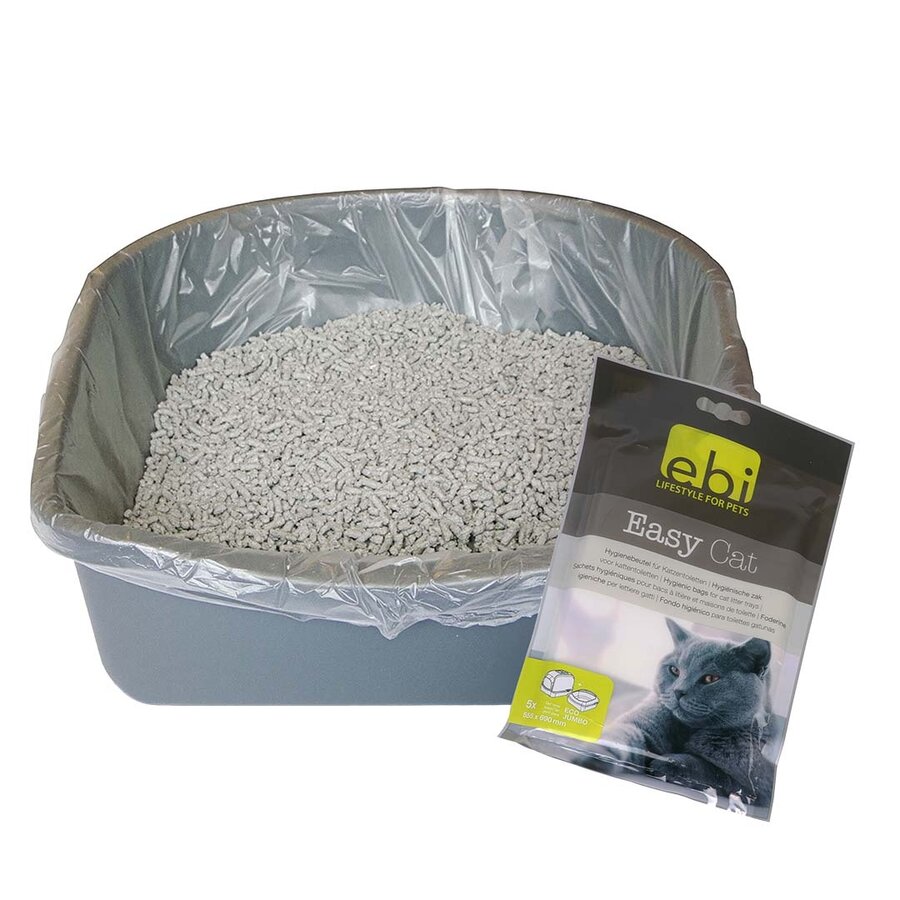 Hygiënische Easycat kattenbakzakken 10 stuks – 49,5×35 cm, geschikt voor kattentoiletten