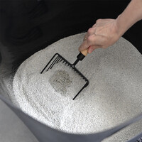 Ongeparfumeerde kattenbakvulling DEVIN – witte bentoniet, klontvormend kattengrit 12 kg / 13,8 L