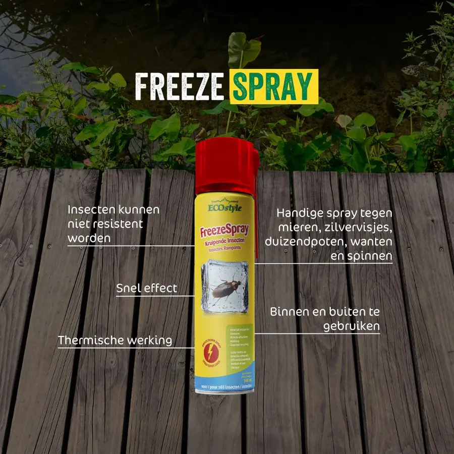FreezeSpray Kruipende insecten - Snel en effectief kruipende insecten bestrijden