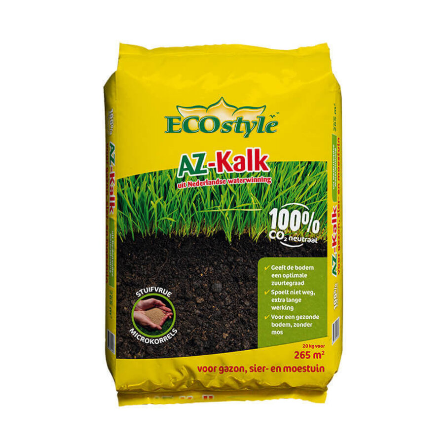 AZ-Kalk voor gazon, border en moestuin | 2, 5, 10 of 20 kg
