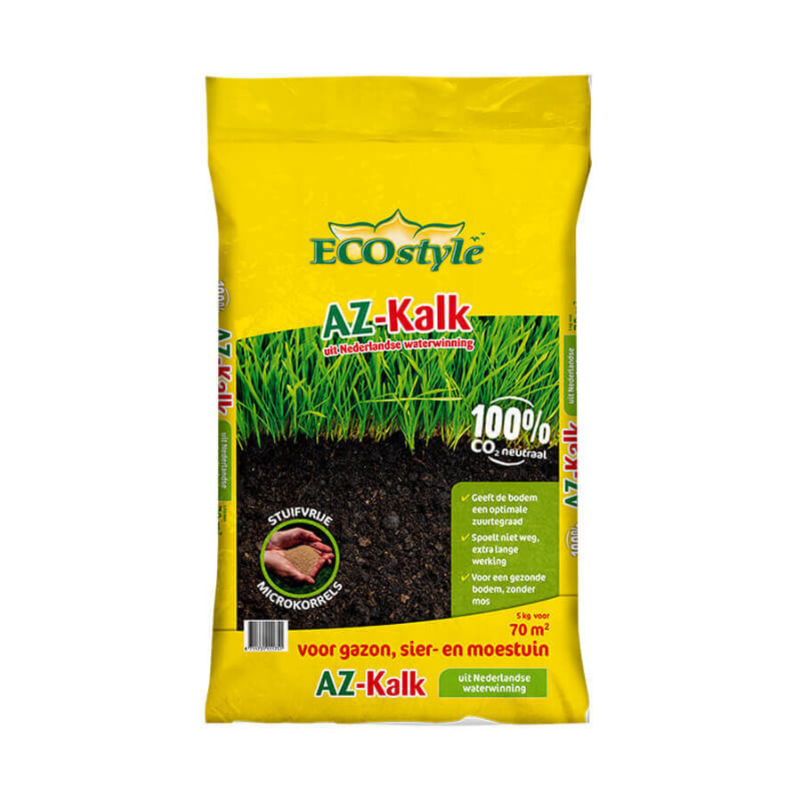 AZ-Kalk voor gazon, border en moestuin | 2, 5, 10 of 20 kg