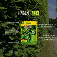 Hagen-AZ+ - Organische hagenmest met micro-organismen voor sterke wortels en volle, groene hagen