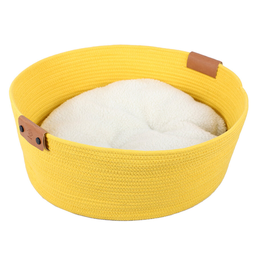 Kattenmand TRES van katoen touw – met omkeerbaar kussen, 57×57×20 cm, voor grote katten