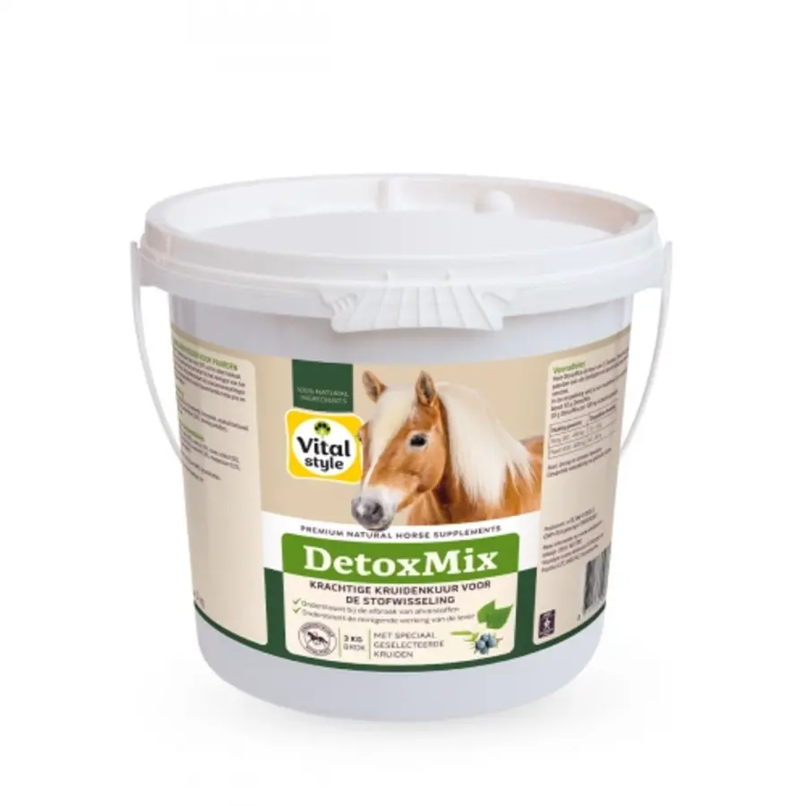 DetoxMix - ondersteuning van lever en nieren met kruidenkuur voor paarden