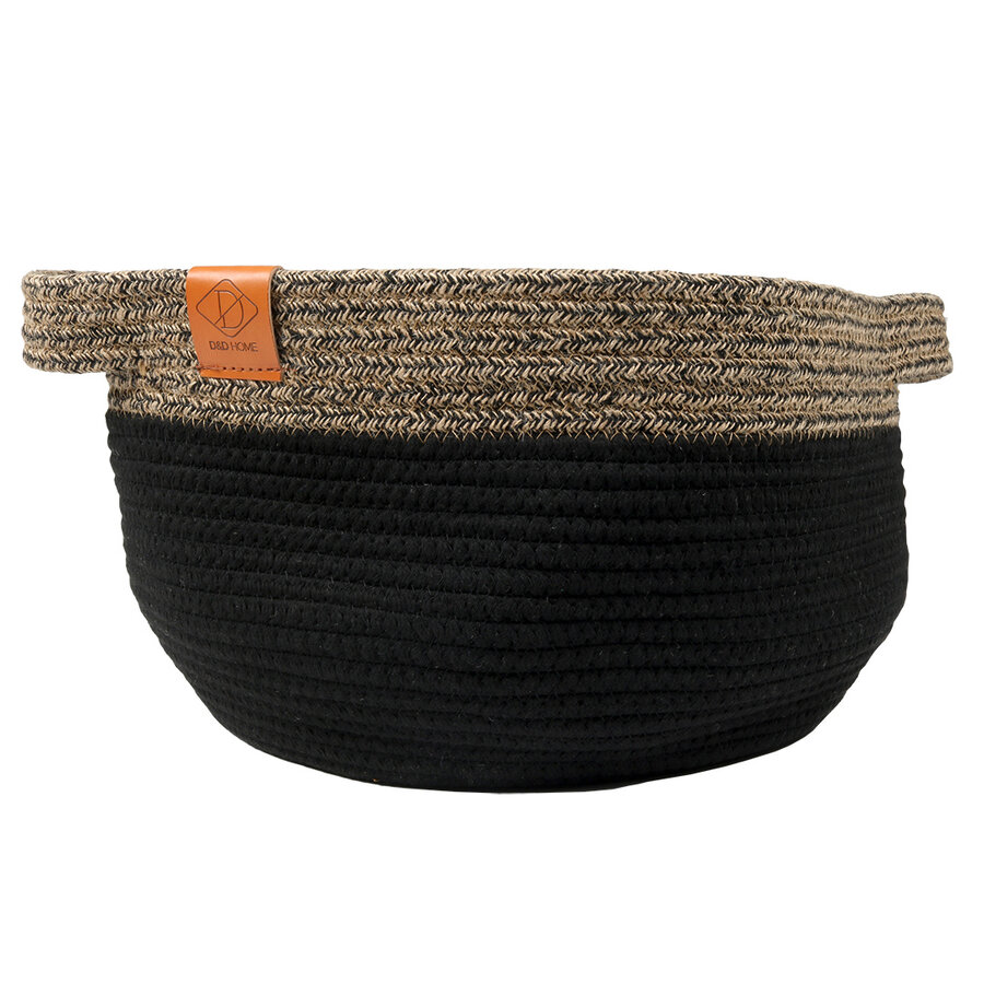 Kattenmand TOD van katoentouw met teddy kussen