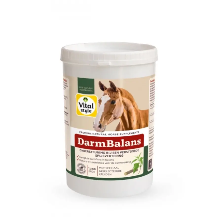DarmBalans - kruidenmix met pre- en probiotica ter ondersteuning van de spijsvertering bij paarden en pony’s