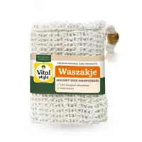 Shampoobar waszakje - 100% biologisch afbreekbaar sisal zakje voor shampoobars, herbruikbaar en scrubbend effect