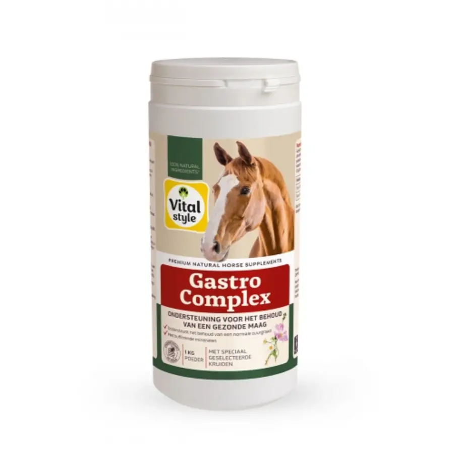 GastroComplex  - VITALstyle kruiden- en mineralenmix voor behoud van een gezonde maagfunctie bij paarden en pony’s
