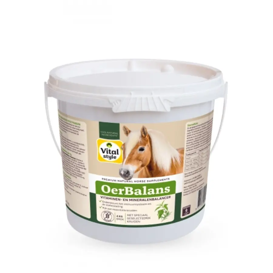 OerBalans 4 kg - VITALstyle dagelijkse kruidenbalancer met vitaminen en mineralen voor paarden en pony’s