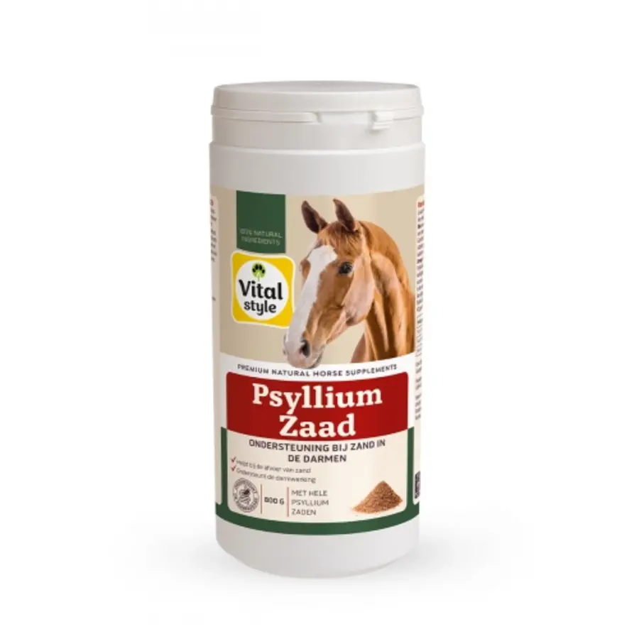 PsylliumZaad - VITALstyle natuurlijk supplement voor zandafvoer en darmwerking bij paarden
