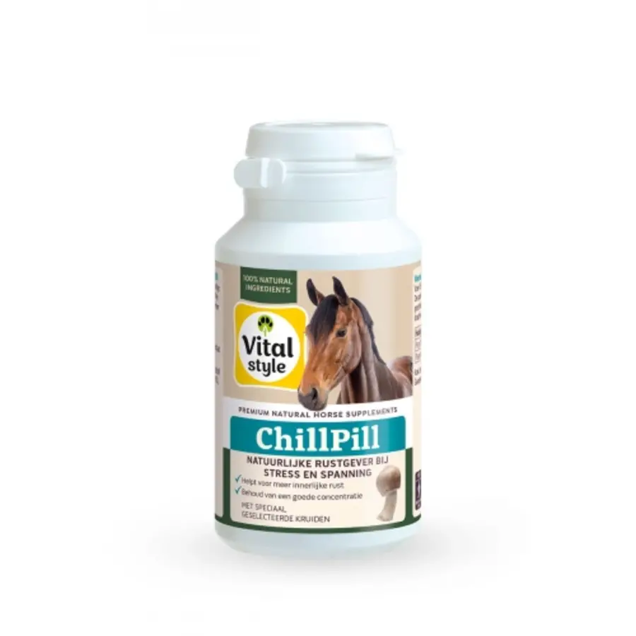 ChillPill - VITALstyle natuurlijke rustgever bij stress en spanning bij paarden en pony’s