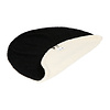 Rond dekentje MAEVE – zwart/wit – 50 cm