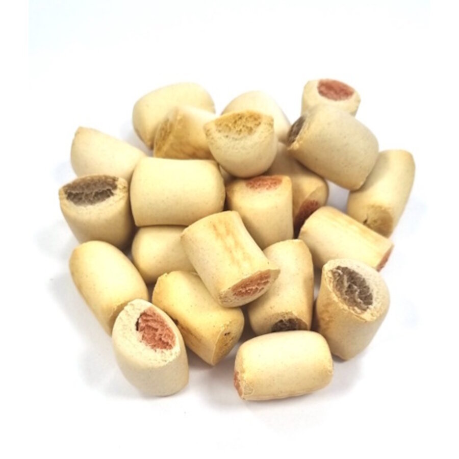 Mergpijp Mix hondensnack - knapperige koekjes met rund, zalm en kip, 400 g of 10 kg