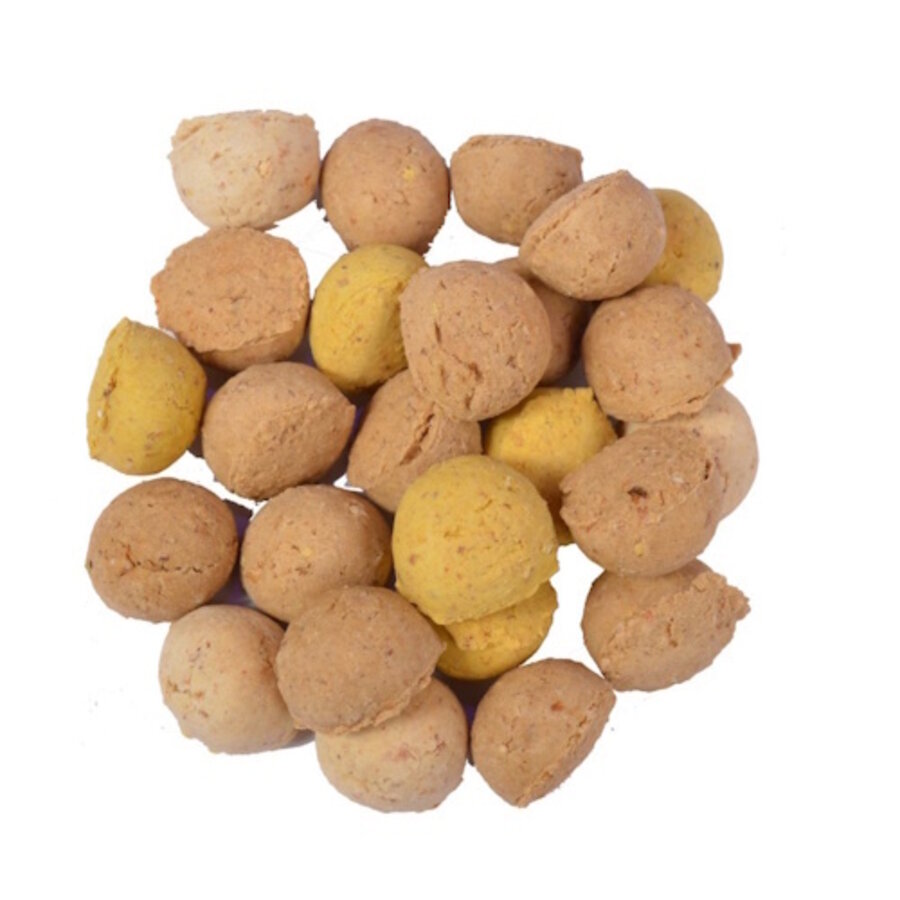 Pepermix 3-mix hondensnack - kleurrijke hondenkoekjesmix in drie smaken, 400 g