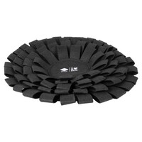 Suzy snuffelmat zwart - stijlvolle ronde snackmat van vilt met anti-slip bodem
