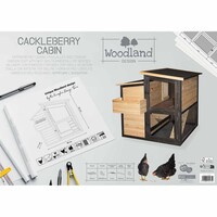 Woodland Design kippenhok Cackleberry Cabin – ruim hok voor 2 kippen met uitloop en legnest