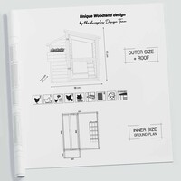 Woodland Design kippenhok Cackleberry Cabin – ruim hok voor 2 kippen met uitloop en legnest