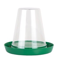 Drinkbakje 0,6 liter - compact en hygiënisch waterbakje voor kuikens en kwartels in rood of groen