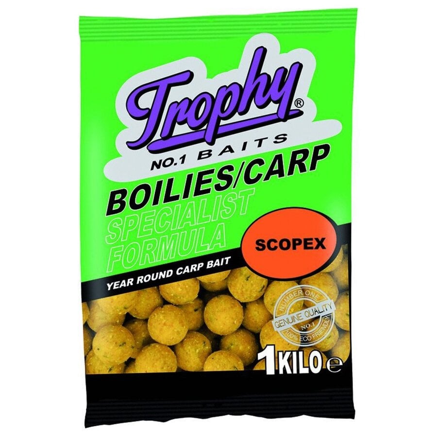 Boilies Scopex 1KG - natuurlijke smaken met langdurige aantrekkingskracht voor karpers