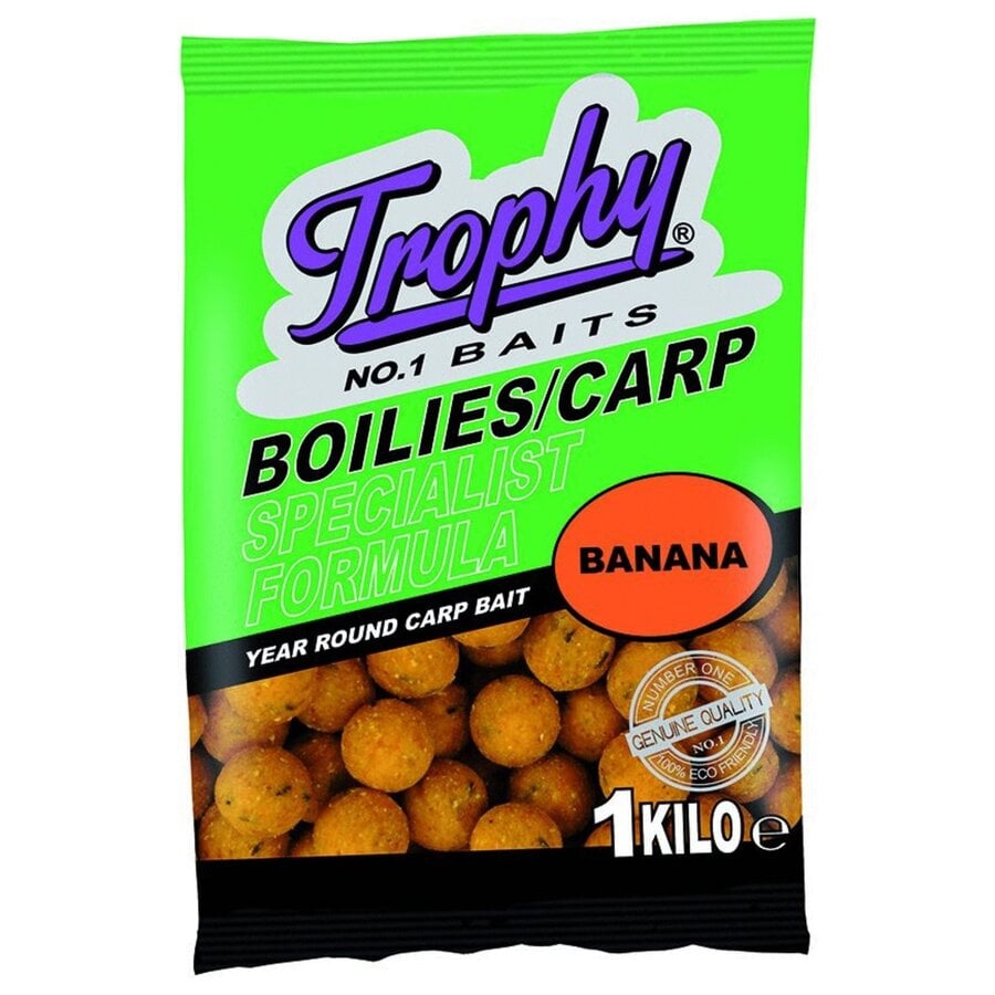 Boilies Banana 1KG - natuurlijke smaken met langdurige aantrekkingskracht voor karpers